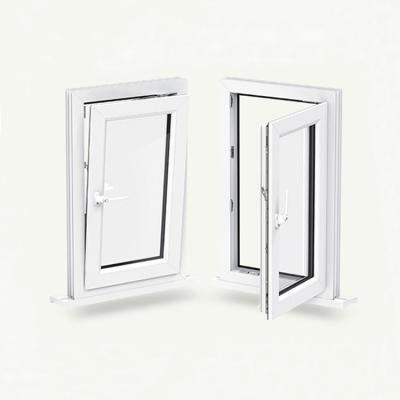 China China Foshan supplier magnetic screen custom modern upvc tilt and turn window for sale