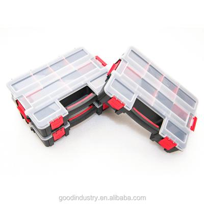 China Hardware Tools Storage Screw Organizer Box Promotional Plastic Tool Case for sale