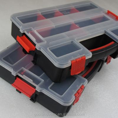 China Hardware Tools Storage Check Organizer Box Plastic Tool Case Plastic Screw Box for sale