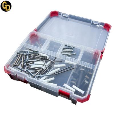 China Hardware Tools Storage Plastic Toolbox Parts Transparent Plastic Box Customized for sale