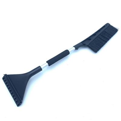 China Multifunctional Telescopic Ice Scraper Handle Car Snow Brush With Ice Scraper Cleaning Brush for sale