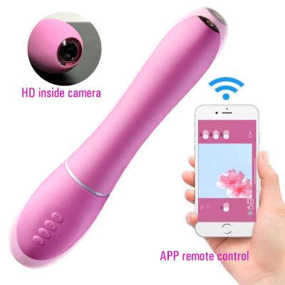 China High End Sex Toy With Interchangeable Inside Camera APP Control Phone APP Control Vibrator For Women Masturbation Device for sale