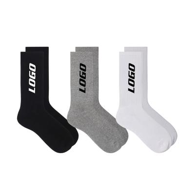 China Anti-Foul brand Custom Men Socks 100% Cotton Fashionable Crew Socks breathable crew socks for sale