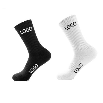 China Anti-Foul Wholesale Logo Custom Print Socks Calzini Designer Cotton Cycling Sports Socks for sale