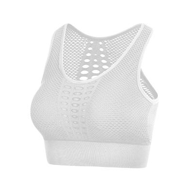 China Summer Breathable Seamless Hollow Back Beauty Sports Underwear Women Bra Yoga Running Vest for sale