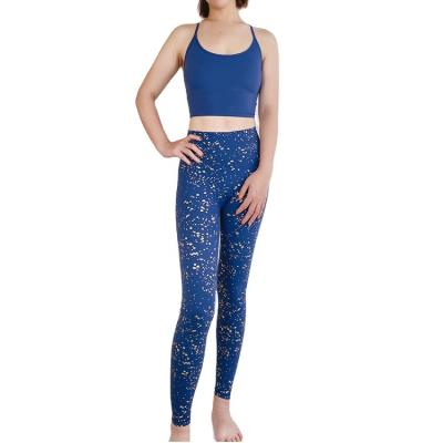 China Breathable Lulu Gold Blocking leggings yoga pants fitness wear soft pants for sale