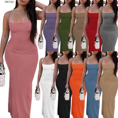 China QS Breathable 2022 plus size string yarn dress women's sexy girls plus hips peach Multi-colors low-cut sexy bar dinner party for sale