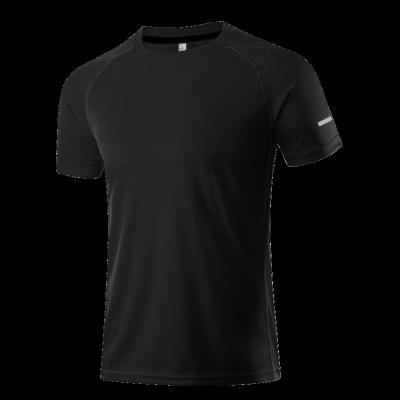 China QUICK DRY Short Sleeve Men's Sports Fitness T-shirt Running Loose Quick Dry Breathable Sweat Clothes Large Size Quick Dry Clothes for sale