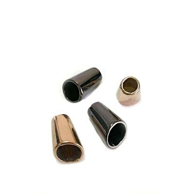 China Wholesale Nickel Free 50pcs/Lot Zinc Alloy Bell Mouths Rope Ends Lock Black Nickel/Light Gold Stopper for sale