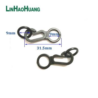 China Plastic Snap Hook & Ring Black KAM Clip Hooks Carabiner Hook/Ring Backpack 9mm Bag HOOKS-9MM Interior Accessories for sale