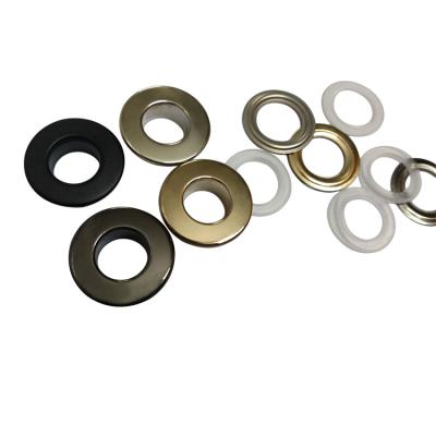 China OEM Brass Metal Grommets With Gasket 8mm*16mm Round Flat Metal Grommets 4color Free Shipping for sale