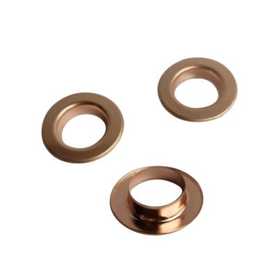 China Rose Gold Color Round Flat Metal Grommets 32.5mm Grommet Brass Grommets for sale