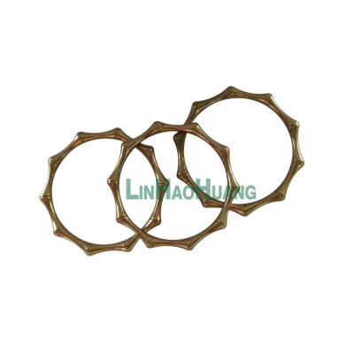 China Leather Metal Ring Buckle Strap Accessory Diy Craft Bag Angle 39mm Multilateral Alloy Metal Round Polygonal Corner for sale