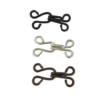 China Hooks and Eyes Metal Brass Hooks and Eyes Pant To Rim Special Big Size Silver/Black/Bronze Hook Size Eye for sale