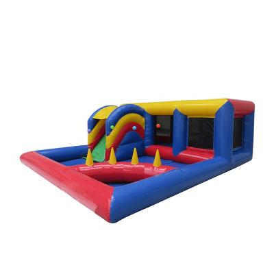 China Interior & 2019 Outdoor Cheap Commercial Baby's Playzone Jumping Bed With Slide Ball Inflatable Pool Castle Bounce House for sale