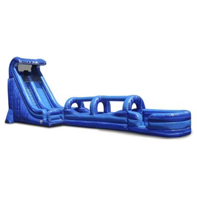 China New Outdoor Playground Single Lane Inflatable Water Slides Commercial Water Slide With Big Pool For Water Park for sale