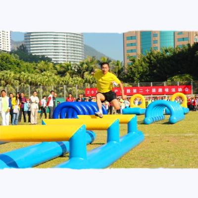 China Interesting And Exciting PVC Inflatable Game Outdoor Inflatable Obstacle Sport Games For Adults for sale