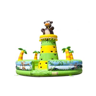 China Indoor Outdoor Inflatable Climbing Wall Playground Inflatable Climbing Wall Game For Adults And Kids for sale