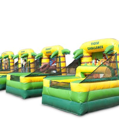 China Outdoor entertainment carnival inflatable games set with 4 different fun games for sale