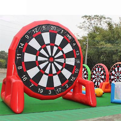 China Factory Sale Wholesale PVC Inflatable Target Game with 10 Darts Inflatable Football Darts Game for Kids and Adults for sale