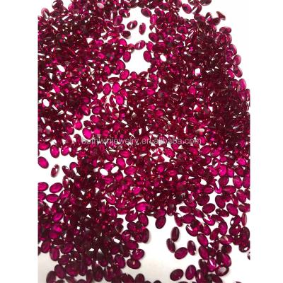 China Fire Wholesale Corundum Gemstone Color Set or Round/Oval/Pear/Heart/Cushion/Synthetic Marquis/Fancy Ruby 3#/5#/8# Shape Cut for sale