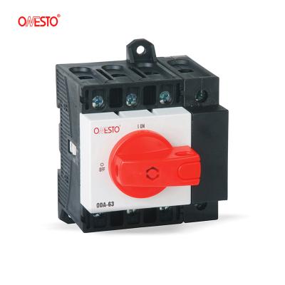 China Onesto AC Switch Disconnector AC Insulator 3P 63A Insulator Din Rail Type ODA-63 for sale