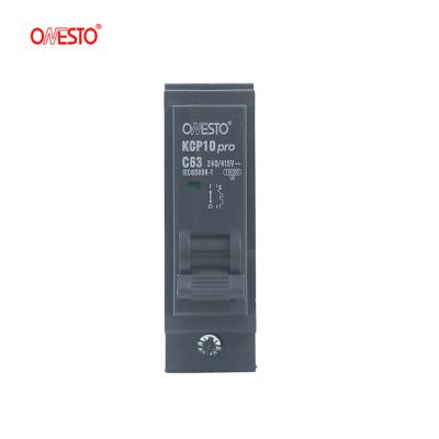 China BLACK Plug In Circuit Breaker 63A Circuit Breaker CE Certified IEC60898-1Safety Breaker 6KA for sale