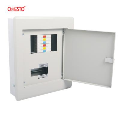 China MCB TPN Distribution Box Galvanized Steel Recessed Three Phase Distribution Board Metal Consumer Unit for sale