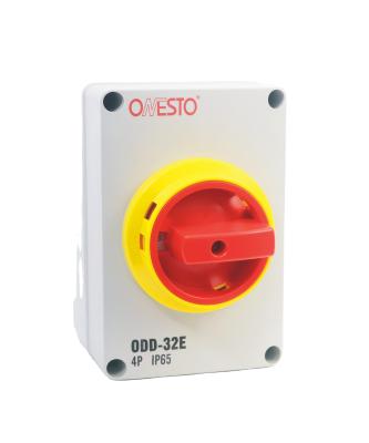 China DC 1000V 4 Pole 32A Waterproof Solar System E Type IP65 Switch Disconnector Box ODD-32E for sale