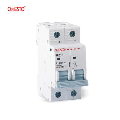 China DC 40A 50 A Breaker Panel Circuit Breaker For Inverter 2P Solar DC MCB 1000V 6kA for sale