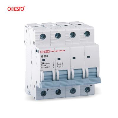 China 2P DC MCB 1000V DC Breaker 63A For 12B Solar Circuit Breaker 6000A for sale