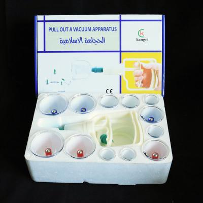 China Body Cupping High Quality Set Pull Out Magnetic Vacuum Cups 12 Cupping Hijama for sale