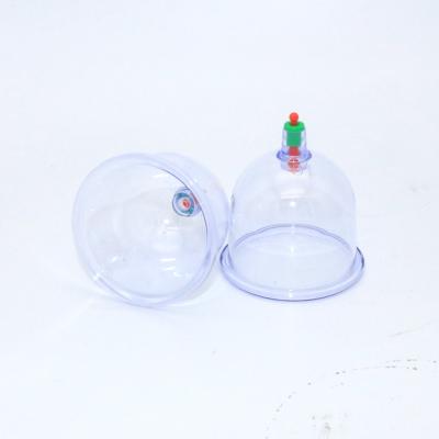 China Single Clear Plastic Vacuum Cupping Hijama Cupping Disposable Massage Therapy Cup for sale