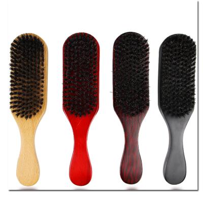 China Nondisposable Wholesale Wooden Wave Brush Masterlee Boar Hair Custom Beard Brush Comb for sale