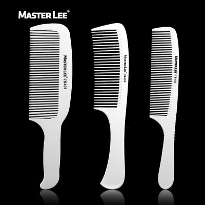 China Masterlee Custom Nondisposable Professional Anti-static Hair Clipper Comb Carbon Clipper Barber Hair Cutting Comb for sale