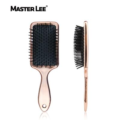 China Nondisposable specular reflections rose gold brush palette salon fancy hair comb detangling curly hair brush for sale