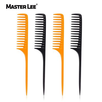 China Masterlee Custom Made Rat Tail Comb Nondisposable Luxury Wide Tooth Comb Medium Comb For Salon for sale