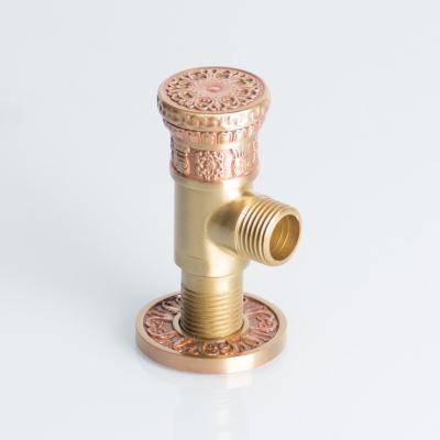 China Antique Brass Water Adjustment BSN Color Hand Control 1/2 Level Angle Valve for sale