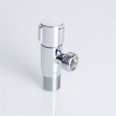 China Durable Screw-in Normal Water Temperature Angle Valve Washing Machine Plastic Valve Handle Brass Angle Valve for sale