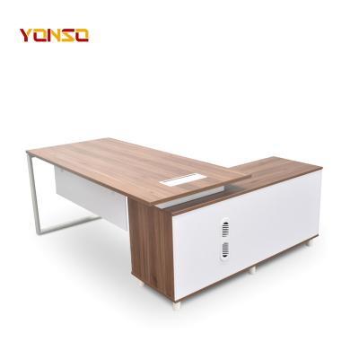 China Eco-friendly Unique Modern Commercial Luxury Office Table Executive Manager Desk for sale