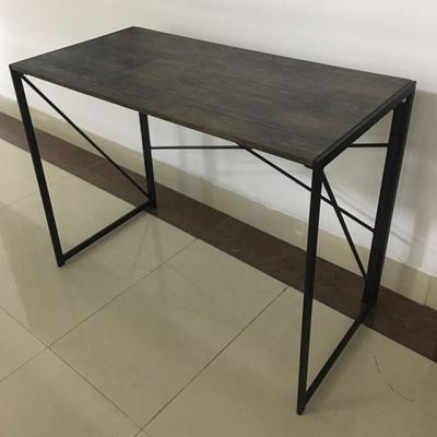 China Hot Selling High Quality Industrial Folding Office Home Office Computer Cheap Stylish Working Foldable Table With Storage And Shelf for sale