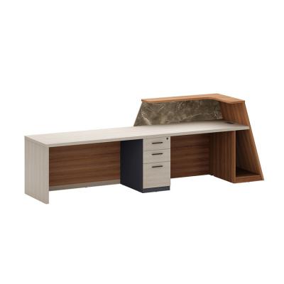 China Modern Design Commercial Restaurant Hotel Front Office Eco - Friendly Living Room Reception Desk for sale