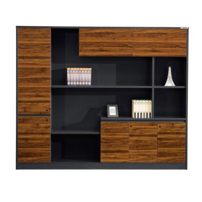 China Custom Elegant Wooden Sliding Door Office Furniture MDF File Cabinet for sale