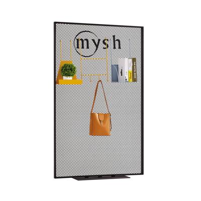 China Easy Installation Simple Design Modern Black Metal Home Office Room Divider Wall for sale