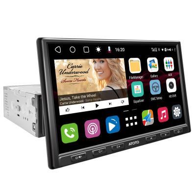 China ATOTO S8 Amplifier 8 Inch Floating Screen Android 10.0 Single Car Radio Multimedia Din VCR With GPS Navigation System MAP for sale