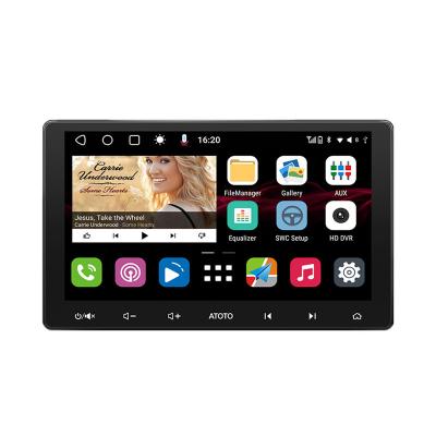 China Atoto S8 Amplifier 10 Inch Android 2 Din Car Audio Stereo Receiver With Microphone External Built-in Multimedia Player Amplifier for sale