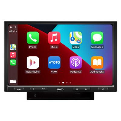 China CarPlay Auto Audio Video Car Multimedia Players Android ATOTO 10inch 2din Radio Receiver Stereo Support up to 512G MicroSD and 2TB SSD for sale