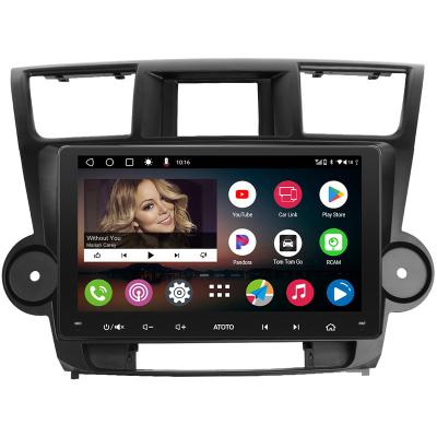 China Android ATOTO GPS Navigation Android 2din Car Radio Multimedia Auto VCR for Toyota Highlander 2007-2014 for sale