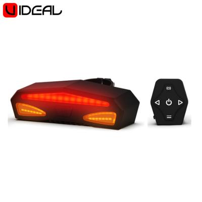 China Perfect Hot Selling Amazon Use 2000mAh Time LED Bike Rechargeable Bright Bicycle Light Flashing Warning Rear Tail Light for sale