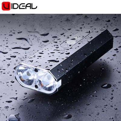 China U-ideal Alloy 800LM LED Headlight Bike Front Light Rainproof USB Rechargeable Bicycle Aluminum Cycling Light for sale